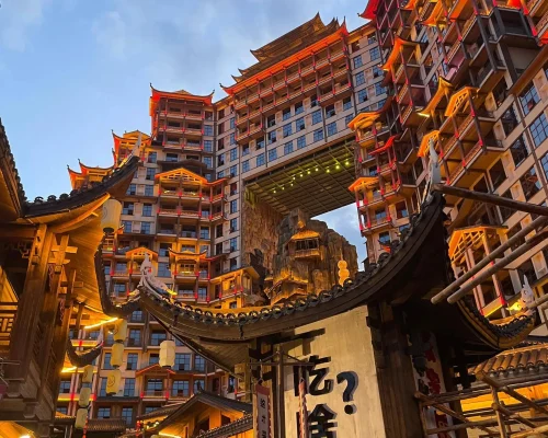 72 stilted building zhangjiajie