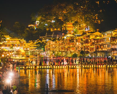 fenghuang at night